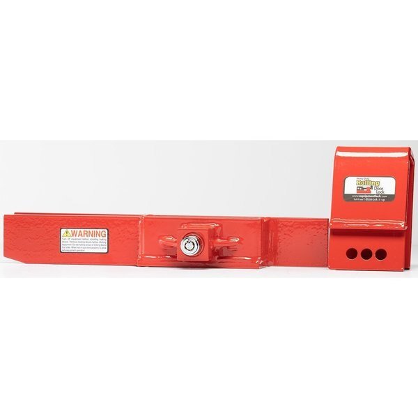 Heavy Duty Rolling Door Lock secures the locking handle of a roll-up door in the downward position, The Equipment Lock Company, Mfr#: HDRDL-KA