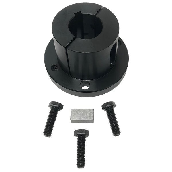 Q1x1-7/16, Split Taper Bushing, C45 Steel, Black Oxide, , B B Manufacturing, Mfr#: Q1x1-7/16