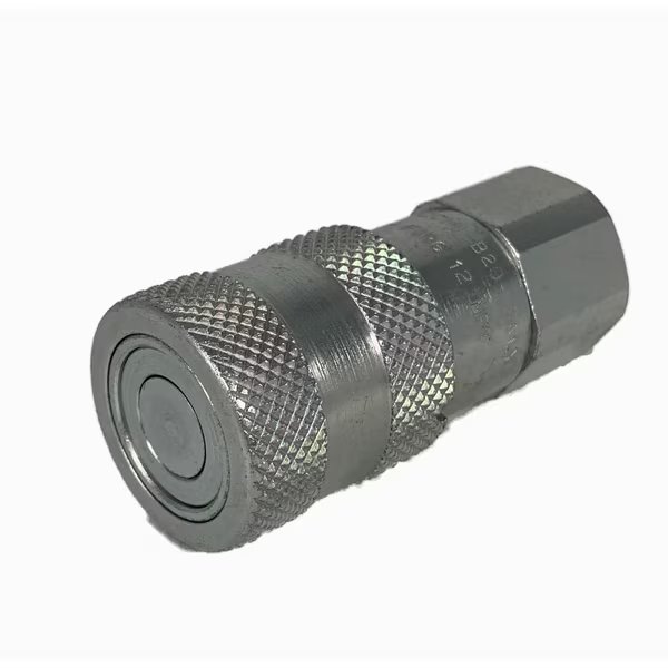 Flat Face Interchange Coupling, 3571 PSI, 1/2 NPTF Thread, 3/8 NPT Female, Stucchi, Mfr#: 237310