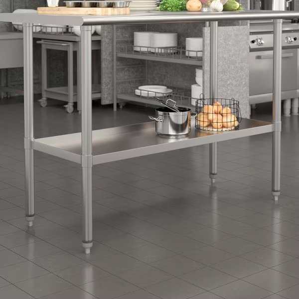 Galvanized Under Shelf for 24 x 48 Work Tables, Flash Furniture, Mfr#: NH-GU-2448-GG