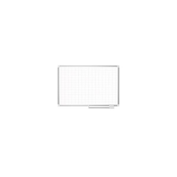 12"x24" Magnetic Planning Dry Erase Board, Aluminum Frame, Dry Erase Width: 24", Mastervision, Mfr#: MA2792830A