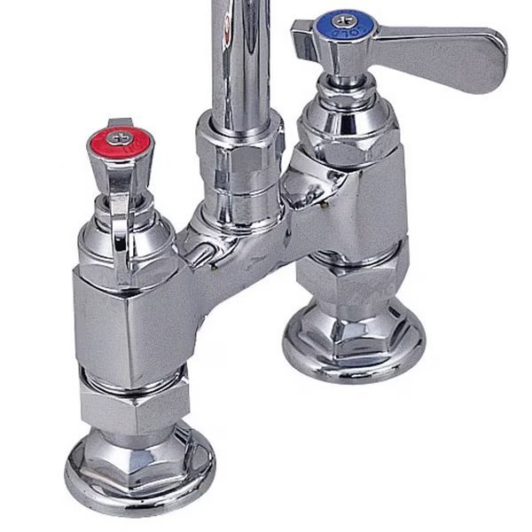 Optiflow Heavy Duty Faucet, Body Only W/Out Spout, 4" O.C. Deck Mount, Bk Resources, Mfr#: BKF4HD-XX-G
