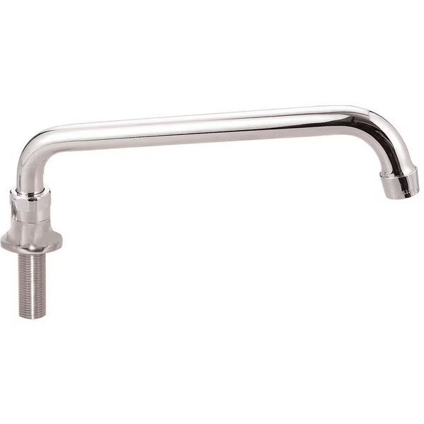 Faucet, Deck Mount Spout Base, 18" Double-Jointed Swing-Swivel Spout, Bk Resources, Mfr#: BKF-DMB-18-G