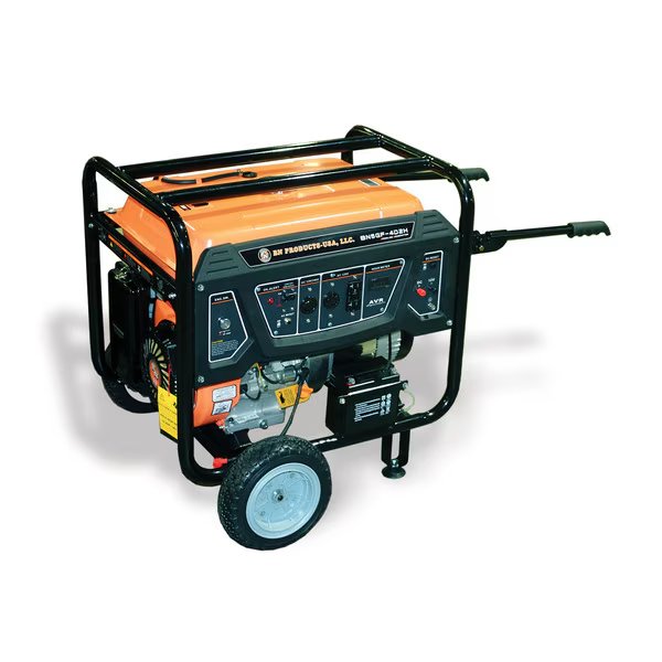 Portable Generator, Gasoline, 5,000 W Rated, 5,500 W Surge, Electric Start, 120/240V AC/12V DC, Bn Products Usa, Mfr#: BNG5000