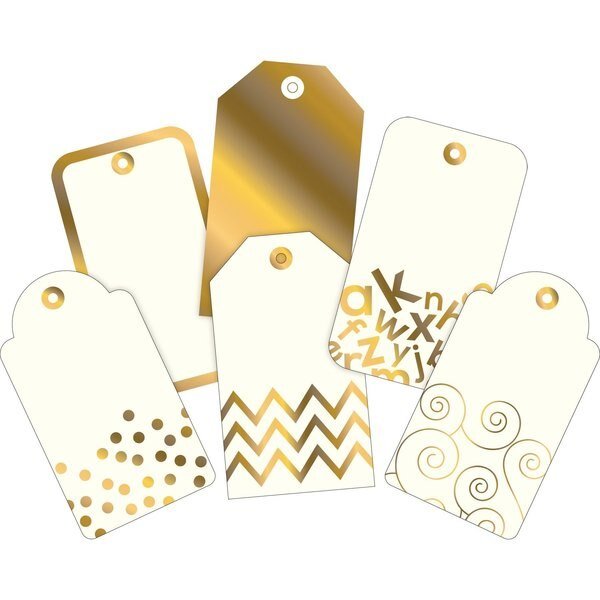24k Gold Foil Decorative Accents, Multi-Design Set, 72/Set, Barker Creek, Mfr#: 3719