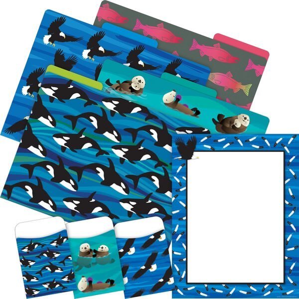 Sea & Sky Eagles On-Trend Organizer Set, Multi-Design Set, 92/Set, Barker Creek, Mfr#: 4102
