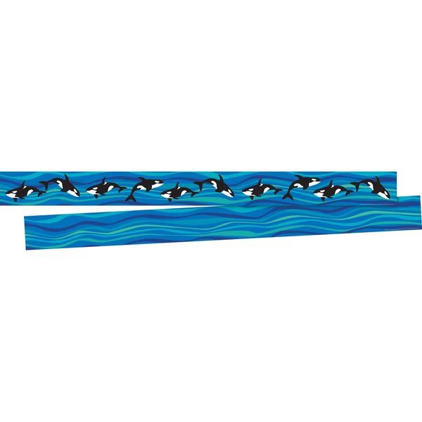 Sea & Sky Whales Double-Sided Border, 12/set, Barker Creek, Mfr#: 929