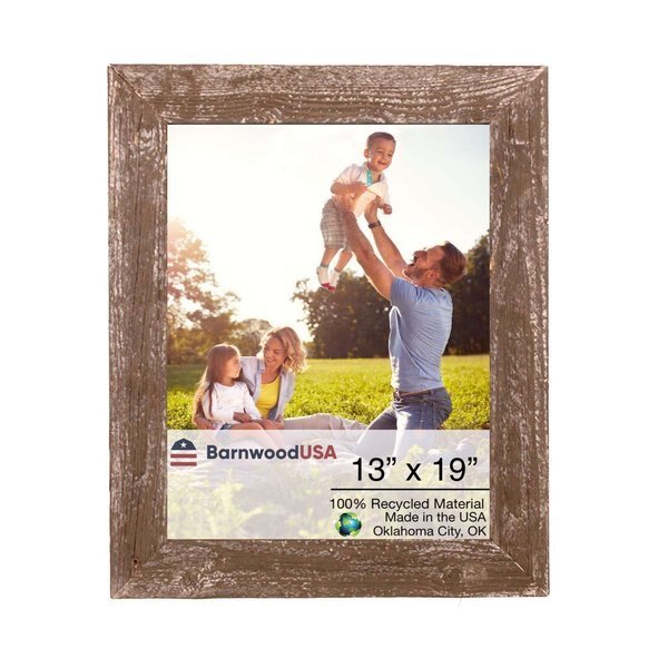 Rustic Farmhouse Reclaimed 13x19 Picture Frame (Expresso), Barnwoodusa, Mfr#: 840075882916