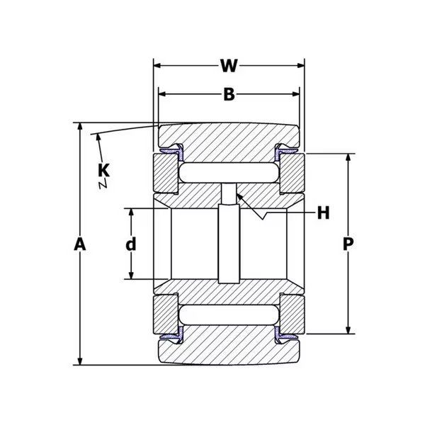 1.5", Needle Yoke Roller, Stainless Steel, Crown, Sealed, Carter Bearings, Mfr#: CSY-48-S