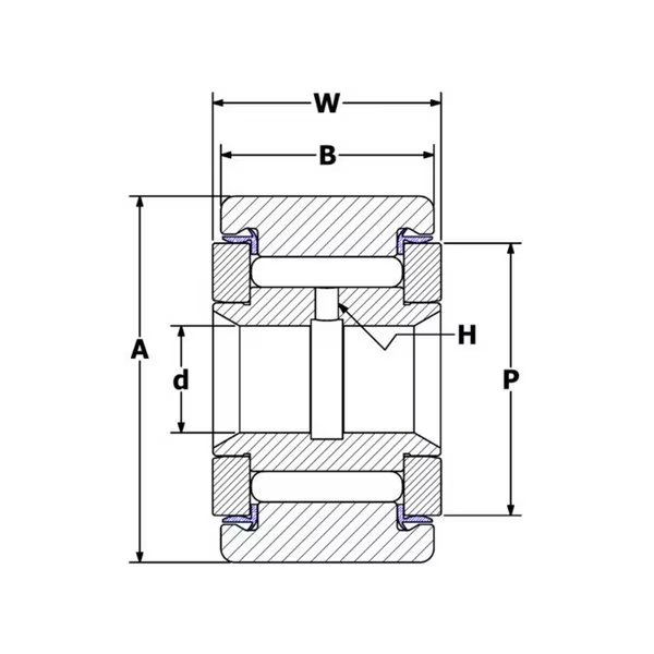 1.75", Needle Yoke Roller, Sealed, Carter Bearings, Mfr#: YNB-56-S