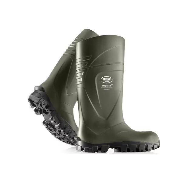 StepliteX SolidGrip Polyurethane Boot, Green-Black, Size 14, Bekina, Mfr#: XAN1P/9180AP131-14