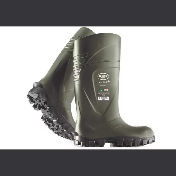 StepliteX SolidGrip PU Boot, Composite Toecap, Green-Black, 10, Bekina, Mfr#: XAN9E/9180AP506-10