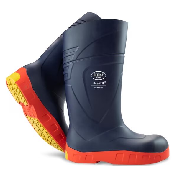 StepliteX StormGrip Polyurethane Boot, Blue-Orange, Size 12, Bekina, Mfr#: XAS1P/5562YP143-12