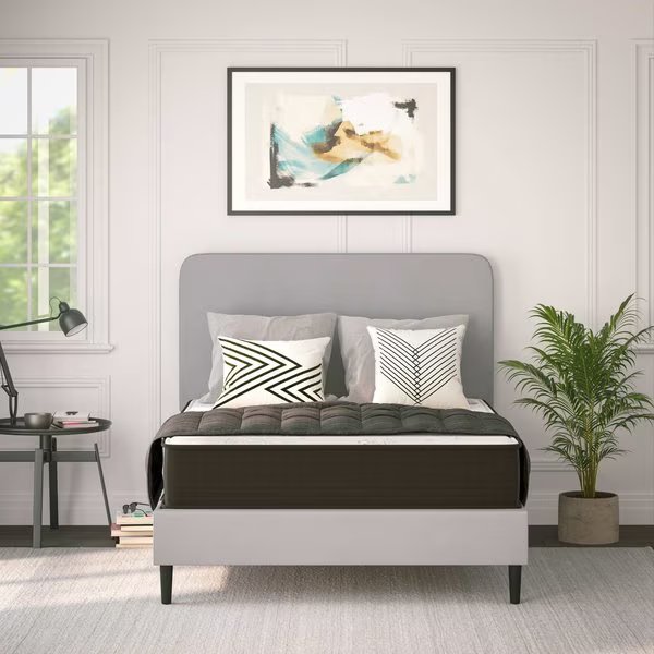 10 Full Foam and Spring Hybrid Mattress in a Box, Flash Furniture, Mfr#: DR-E230P-R-F-10-GY-GG
