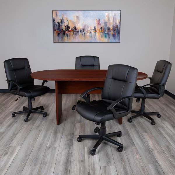 Oval 35" X 72" X 29.5", Laminate Top, Red, Flash Furniture, Mfr#: GC-TL1035-MHG-GG