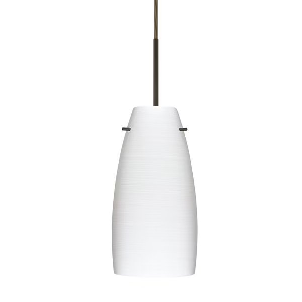 Tao 10 Cord Pendant, Chalk, Bronze Finish, 1x100W Incandescent, Besa Lighting, Mfr#: 1JT-1512KR-BR
