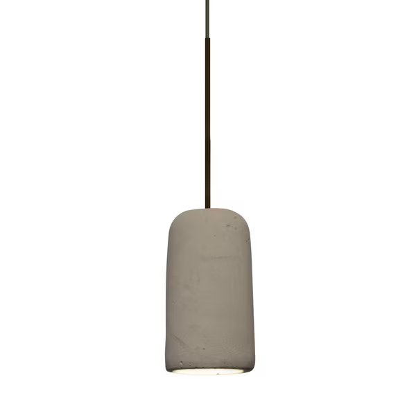 Glide Cord Pendant, Tan, Bronze, 1x3W LED, Besa Lighting, Mfr#: 1XT-GLIDETN-LED-BR