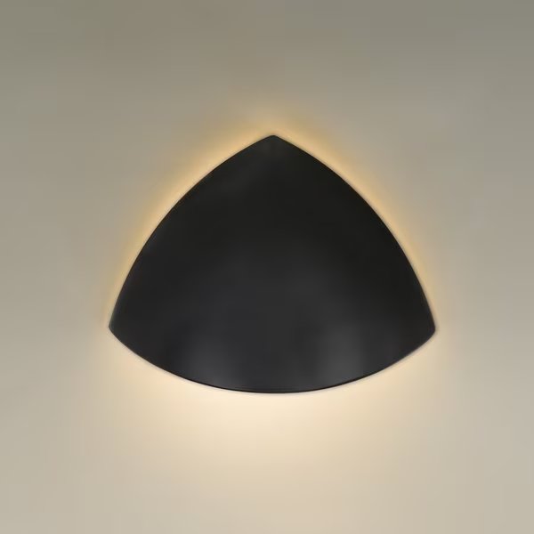 Wall Cirrus Black 1x75W Incandescent, Besa Lighting, Mfr#: 2971BK
