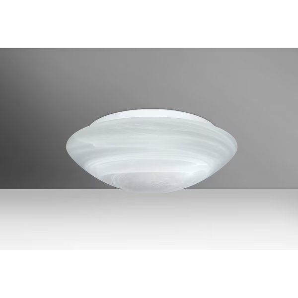 Nova 13 Ceiling, Marble, 2x60W Incandescent, Besa Lighting, Mfr#: 977152C