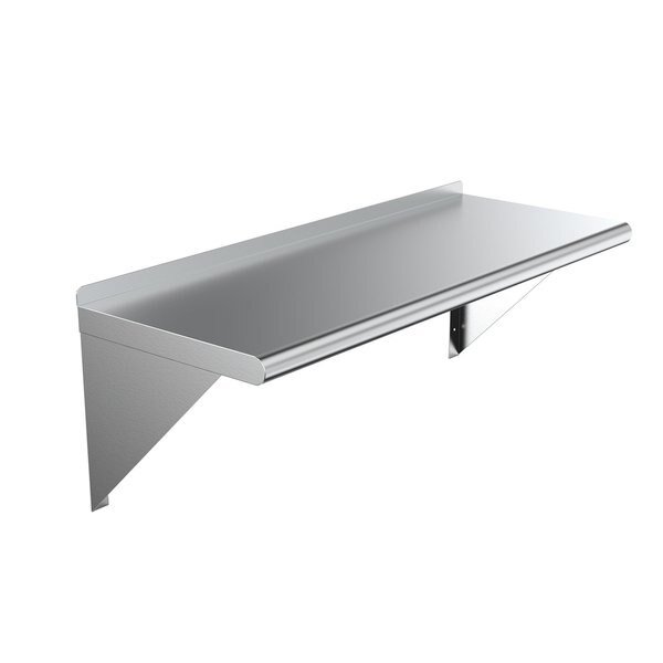Stainless Steel Wall Shelf, 36 Long X 14 Deep, Amgood, Mfr#: AMG WS-1436