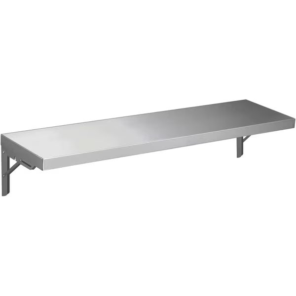 12in x 48in Stainless Steel Folding Wall Shelf, Amgood, Mfr#: AMG-FWS-1248
