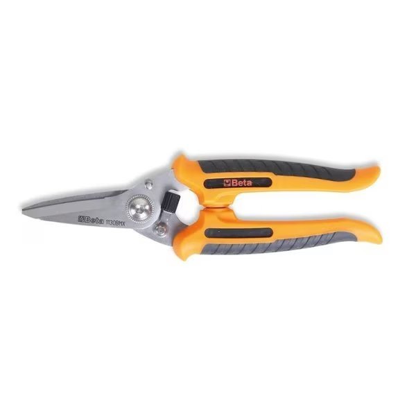 Multi-use snips, straight blades made in stainless steel, with microteeth, Beta, Mfr#: 011300002