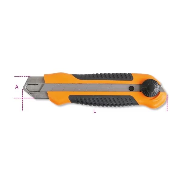 Utility Knife, 25mm, 1 Blade, Beta, Mfr#: 017730000
