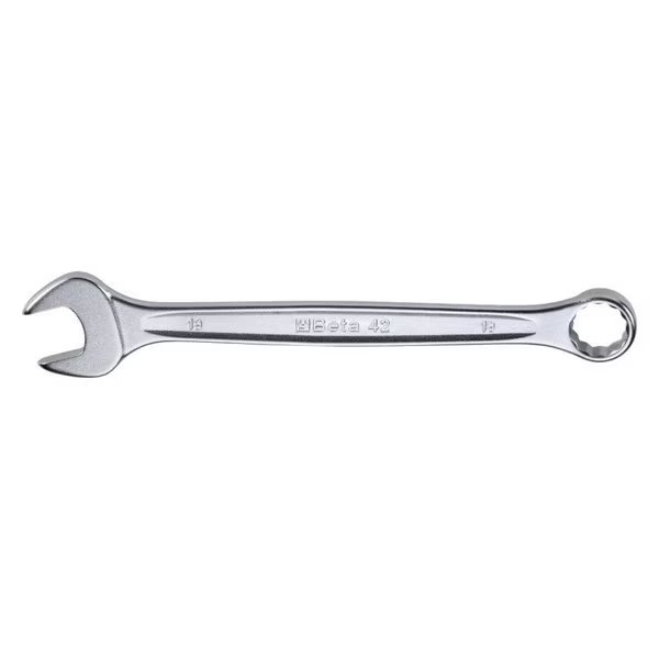 12mm 12 Point Offset Combination Wrench, Slim Profile, Ergonomic Design, Chrome-plated, Beta, Mfr#: 000421012