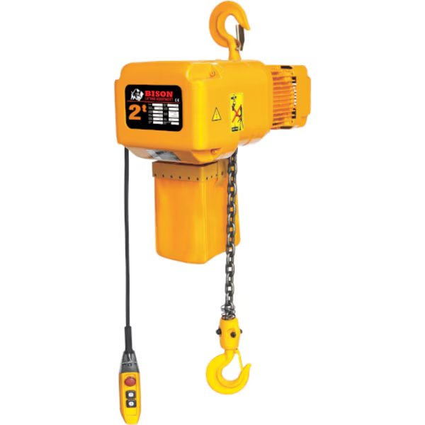 2 Ton 3 Phase, Electric Chain Hoist, 20 Ft, 230v/460v, Bison Lifting Equipment, Mfr#: HHBD02SK-01 / 20'