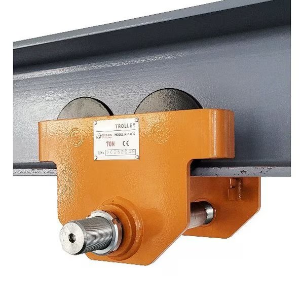 1/2 Ton Low Headroom Plain Trolley, 2"- 8.66", Bison Lifting Equipment, Mfr#: PT005-ATP