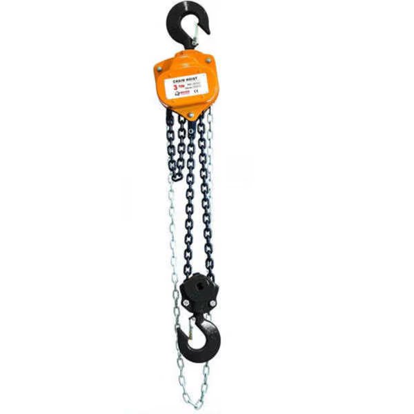 3 Ton Manual Chain Hoist, 10 Ft, Black Oxide Chain, Bison Lifting Equipment, Mfr#: CH30-10-B