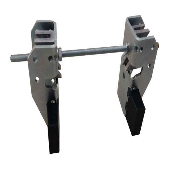 Adjustable W-Beam End Stop. Beam Range: 3.22" - 21.65", Includes 2 Clamps, Bison Lifting Equipment, Mfr#: TESH20-63