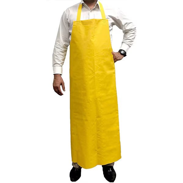 PVC General Use Polyester Apron, Yellow, Large, Kleen Chef, Mfr#: BLKC-ES-PVC-AP1Y