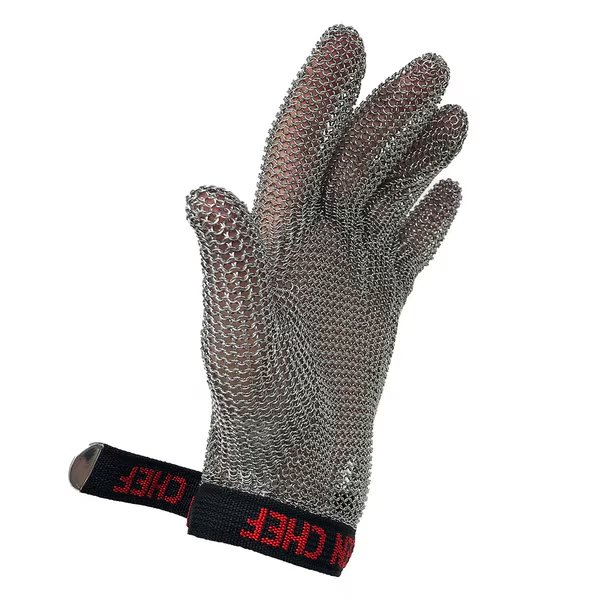 Stainless Steel Cut Resistant HeavyDuty Metal Gloves, Medium, Kleen Chef, Mfr#: BLKC-SSCRG-M