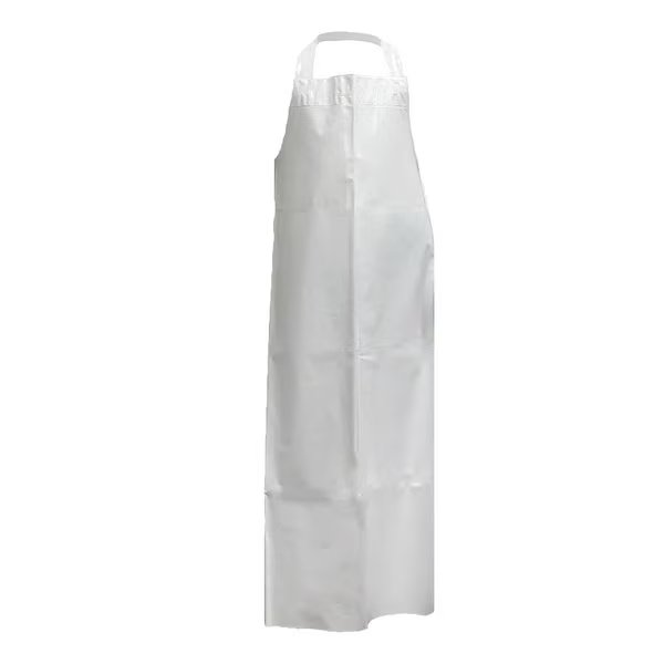 Waterproof TPU Bib Adjustable Neck Apron, White, 7.8Mil, Kleen Handler, Mfr#: BLKH-HDS-TPU-AP1W1