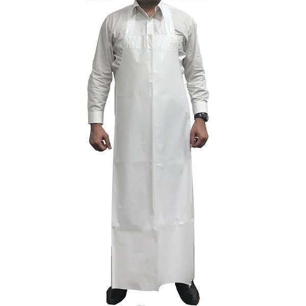 Waterproof TPU Bib Adjustable Neck Apron, White, 11.8 Mil, Kleen Handler, Mfr#: BLKH-HDS-TPU-AP2W1