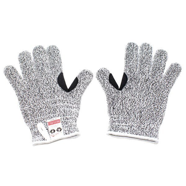 Reinforced Cut Resistant Gloves, White, Medium, PR, Safe Handler, Mfr#: BLSH-HD-CRG1-M-W