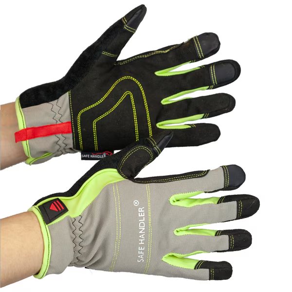 High Visibility Tech Gloves, Small/Medium, PR, Safe Handler, Mfr#: BLSH-MSRG-12-SM