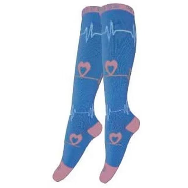 Heartbeat Compression Socks, Blue, PR, Zayaan Health, Mfr#: BLZH-CSHB-1BP