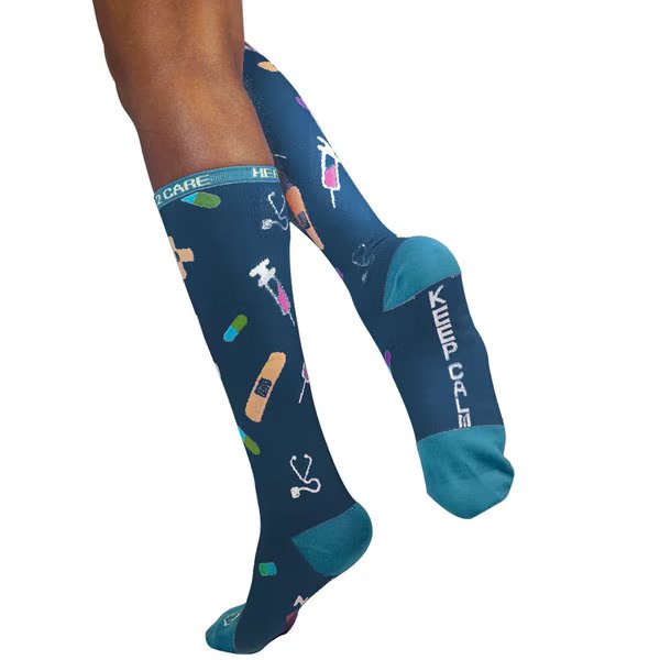 Here 2 Care Compression Socks, Black, PR, Zayaan Health, Mfr#: BLZH-CSHN-6B