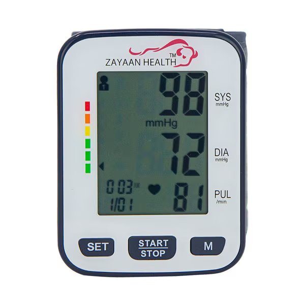 Wrist Fully Automatic Blood Pressure Monitor, Zayaan Health, Mfr#: BLZH-WBPM-D1