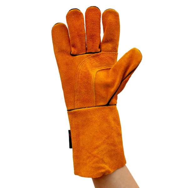 Reinforced Welding Gloves, Brown, OSFM, PR, Safe Handler, Mfr#: SH-HDS-752-AB