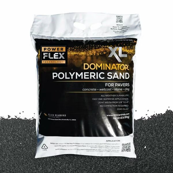 XL POLYMERIC SAND Charcoal Gray, Dominator, Mfr#: DPSXL40CG