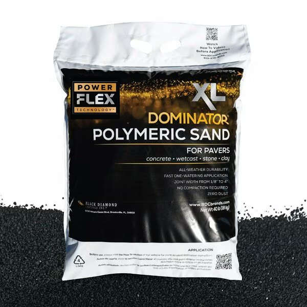 XL POLYMERIC SAND Midnight Black, Dominator, Mfr#: DPSXL40MB