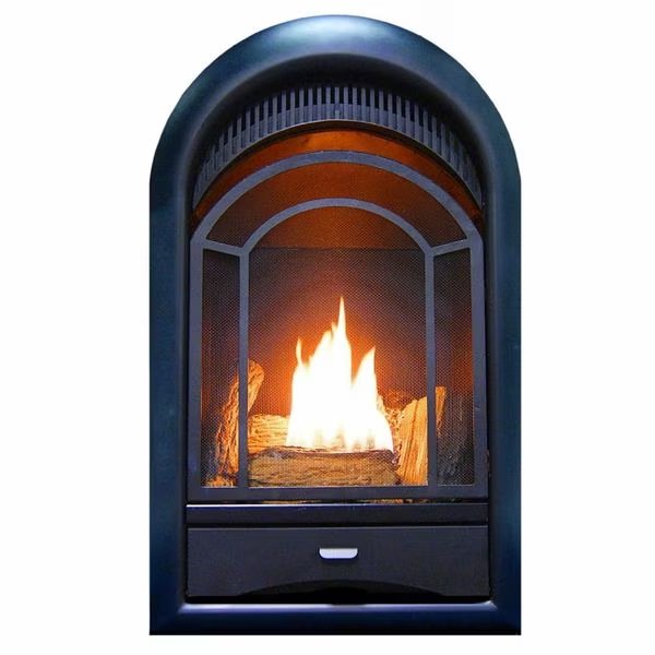 Dual Fuel Ventless Gas Fireplace Insert - Arched Door, 15,000 B, Procom, Mfr#: PCS150T