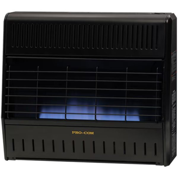 Dual Fuel Ventless Blue Flame Garage Heater - 30,000 Btu, T-Stat, Procom, Mfr#: MNSD300TGA