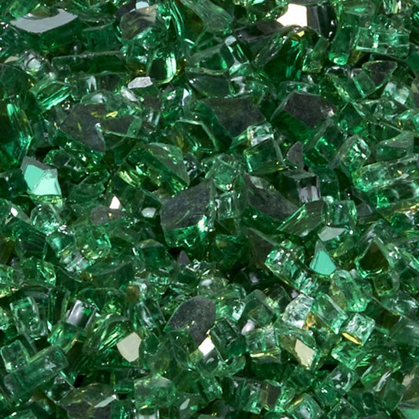 Duluth Forge 1/4 In. Premium Reflective Emerald Fire Glass - 10 Lb. B, Generic, Mfr#: 14REMGM