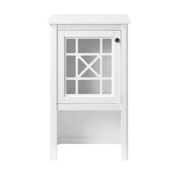 Derby 17"W X 29"H Deluxe Bath Storage Hutch, Alaterre Furniture, Mfr#: ANDE79WH