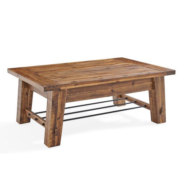 Durango Industrial Wood 48"L Coffee Table and Two End Tables, Set of 3, Alaterre Furniture, Mfr#: ANDU0111274