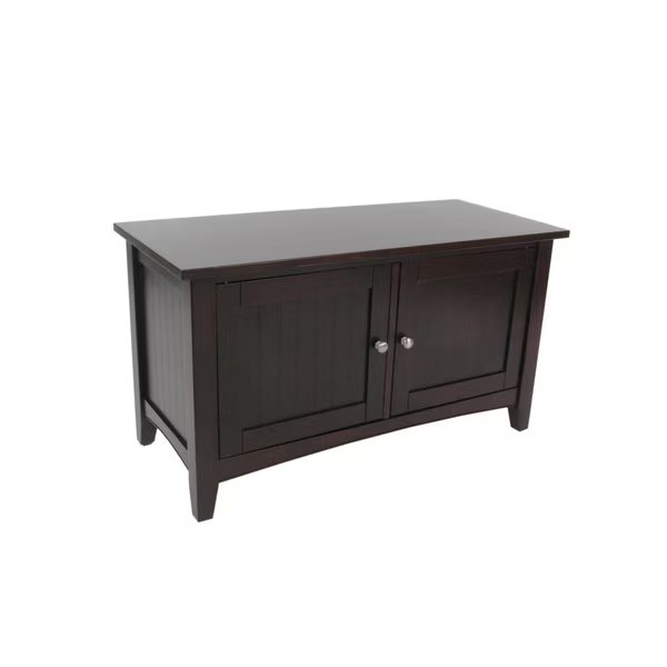 Shaker Cottage Storage Cabinet Bench, Espresso, Alaterre Furniture, Mfr#: ASCA05P0